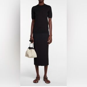 MaxMara Leisure Raro plisse-jersey pencil midi skirt Size Medium NWT NewWithTags